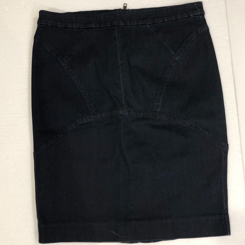 NWT, Denim Knee-length skirt, J. Crew, fitted style, size 29